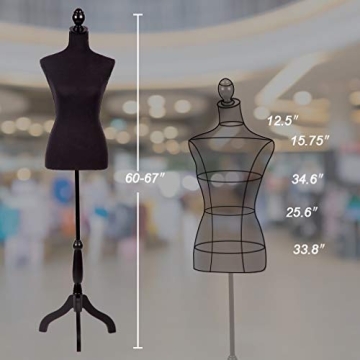 Adjustable FDW Manikin for Dress Form Display and Styling