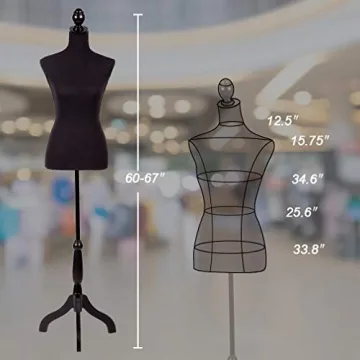 Adjustable FDW Manikin for Dress Form Display and Styling