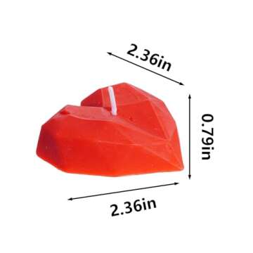 20 Pcs Heart Floating Candles Centerpieces, 1.5 Inch Unscented Floating Candles Small Decoration for...