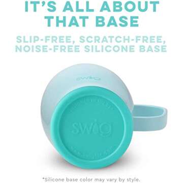 Swig Life 18oz Travel Mug with Handle and Lid, Cup Holder Friendly, Dishwasher Safe, Stainless Steel, Triple Insulated Coffee Mug Tumbler (Palm Springs)