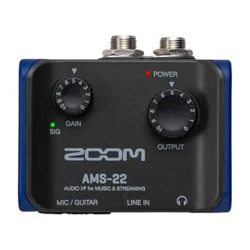 Zoom AMS-22 Audio Interface: Stream & Record Effortlessly