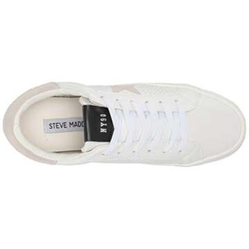 Steve Madden womens Starling Sneaker, White Multi, 8 US