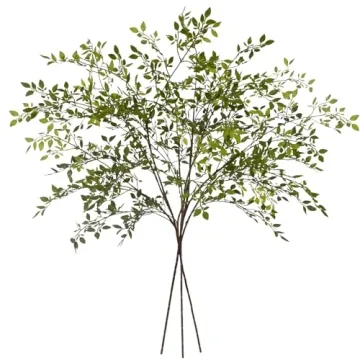 Uqueeten Artificial Green Plant Nantian Bamboo - 43.3 inches High Home Decoration for a Touch of Nat...