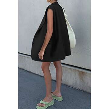 Grlasen Sleeveless Blazer Women Office Cardigan Stylish