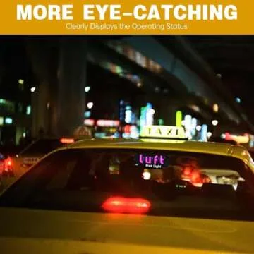 USB LED Light Sign for Drivers - Scrolling Display, Suction Cup Installation