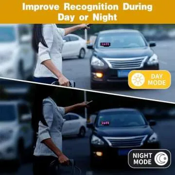 Bright USB LED Sign for Drivers with Scrolling Display