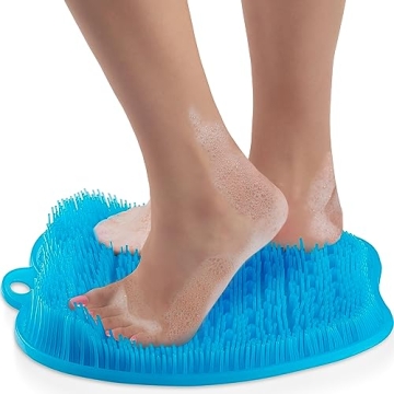 Love, Lori Premium Silicone Foot Scrubber Mat for Comfortable Showering