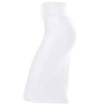 Faux Leather Skirts for Women High Waisted Leather Bodycon Pencil Skirt