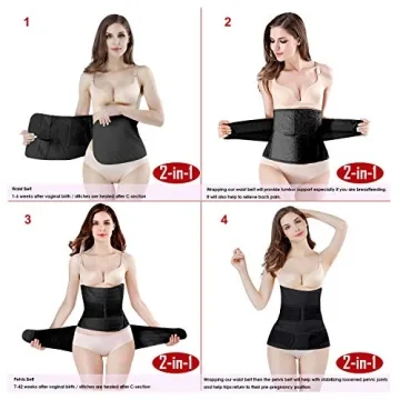 ChongErfei Postpartum Belly Wrap Recovery Comfort Support