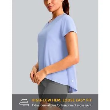 SANTINY Breathable Workout Tops for Women - Stylish & Cool