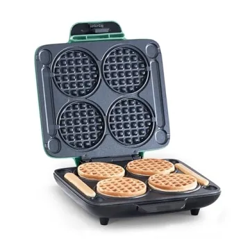 DASH Multi Mini Waffle Maker: Four Mini Waffles, Perfect for Families and Individuals, 4 Inch Dual N...