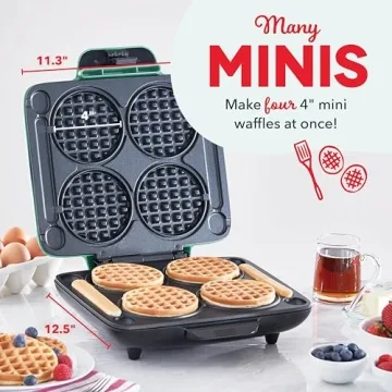 DASH Multi Mini Waffle Maker for Family-Friendly Breakfasts