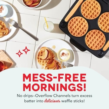 DASH Multi Mini Waffle Maker for Family-Friendly Breakfasts