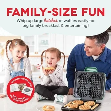 DASH Multi Mini Waffle Maker for Family-Friendly Breakfasts