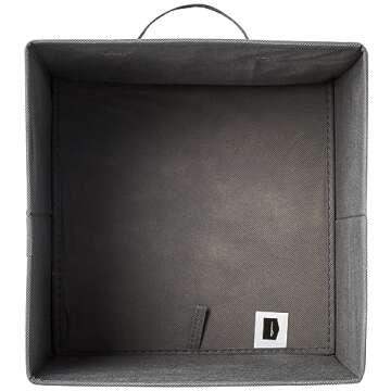 Amazon Basics Cube Storage Bins with Handles, 6 Pack
