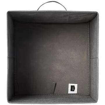 Amazon Basics Cube Storage Bins with Handles, 6 Pack