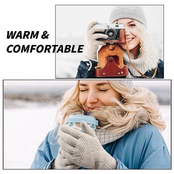 Trifabricy Winter Gloves - Warm Touchscreen Fleece Gloves