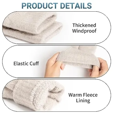 Trifabricy Winter Gloves - Warm Touchscreen Fleece Gloves