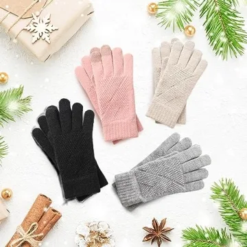 Trifabricy Winter Gloves - Warm Touchscreen Fleece Gloves