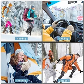 Trifabricy Winter Gloves - Warm Touchscreen Fleece Gloves