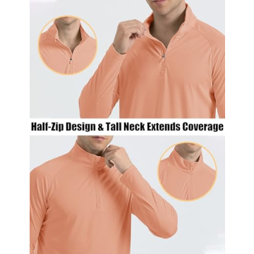 MAGCOMSEN Long Sleeve Sun Shirt for Men UV Protection