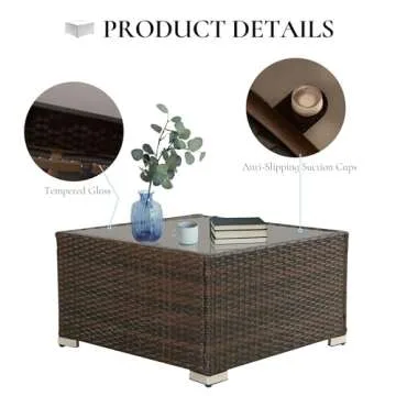 HYDRAGARDEN 7pc Patio Furniture Set - Comfort Meets Style