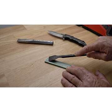 DMT Diamond Whetstone 4-in. Extra Fine Portable Sharpener for Knives