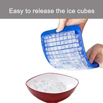LeeYean Silicone Mini Ice Cube Trays for Quick Chilling