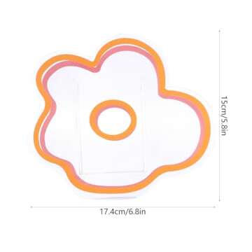 VOSAREA Clear Acrylic Vase Cloud Shaped Flower Vase Make Up Brush Pen Holder Elegant Modern Contempo...