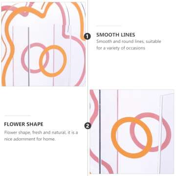 VOSAREA Clear Acrylic Vase Cloud Shaped Flower Vase Make Up Brush Pen Holder Elegant Modern Contemporary Design Vase for Home Office Wedding Decor