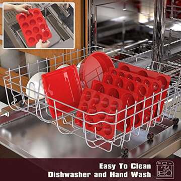 2 inch Chocolate Covered Oreo Molds Silicone - Set of 2-24 Cup SILIVO Chocolate Cookie Molds for Baking, Round Silicone Molds for Sandwich Cookie,Muffin,Cupcake,Pudding,Chocolate Coated Oreos