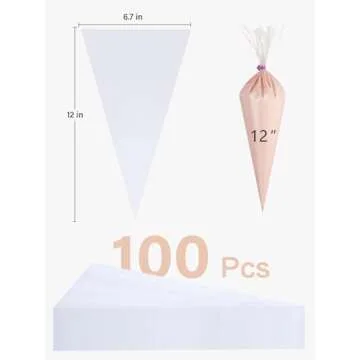 Kootek Piping Bags, Disposable Pastry Bags 12 Inch, 100 Pcs Anti Burst Icing Piping Bags for Cookie ...