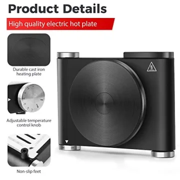 CUSIMAX Electric Hot Plate Portable Single Burner 1500W