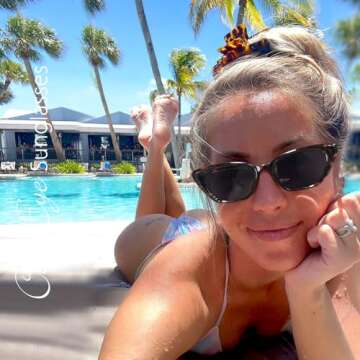 WOWSUN Cat Eye Sunglasses Womens Retro Narrow Trendy Polarized Sunglasses