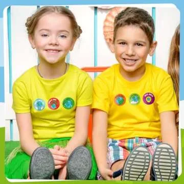 Outus 810 Pieces Earth Day Stickers Save The Earth Roll Sticker Environmental Protection Decals Eco Friendly Educational Label Rolls for Water Bottle Bumper Laptop Car Truck Luggage Decor