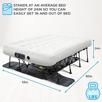 Ivation EZ-Bed Air Mattress With Technology & Rolling Case
