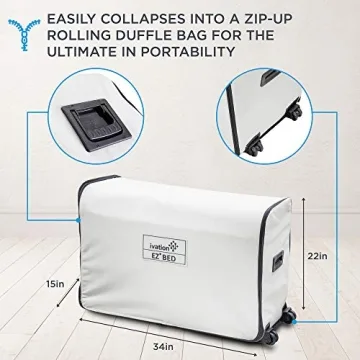 Ivation EZ-Bed Air Mattress With Technology & Rolling Case