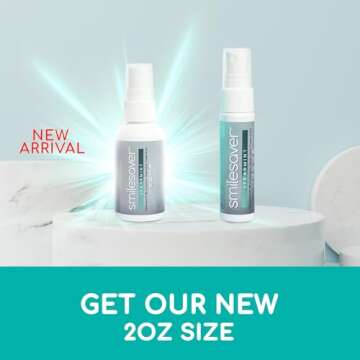 Smilesaver Retainer Cleaner Spray – Invisalign, Mouth Guard, and Denture Cleaner – Quick Oral Ca...