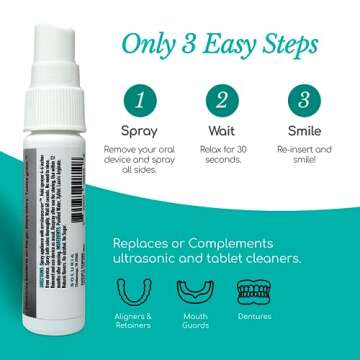 Smilesaver Cleaner Spray for Easy Retainer Hygiene