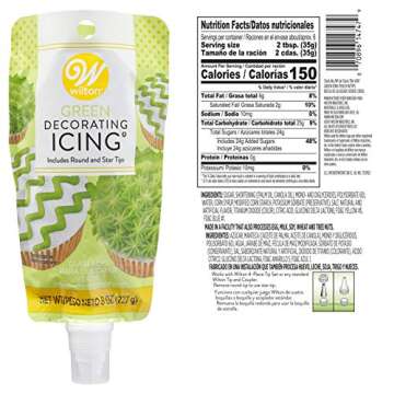 Wilton Rainbow Icing Pouch Cake Decorating Set