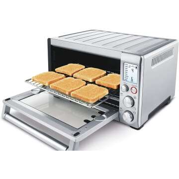 Stainless Steel Toaster with Custom Settings