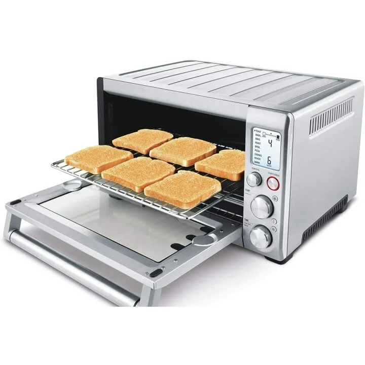 Stainless Steel Toaster with Custom Settings