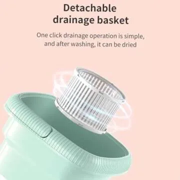 Portable Mini Washer 13L Capacity Ideal for Travel & Small Spaces