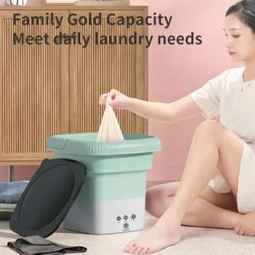 Portable Mini Washer 13L Capacity Ideal for Travel & Small Spaces