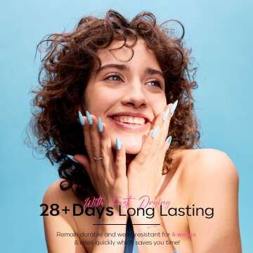 Modelones Baby Blue Gel Nail Polish for Summer 2024