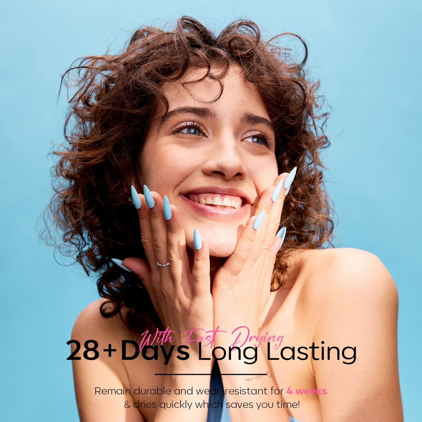 Modelones Baby Blue Gel Nail Polish for Summer 2024