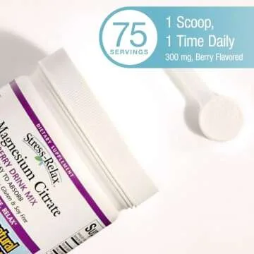 Stress-Relax Magnesium Citrate Drink Mix for Calm Nights