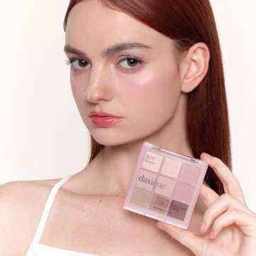 Dasique Shadow Palette #13 Cool Blending l Vegan, Cruelty-Free l 9 Blendable Shades in Smooth Matte Finish