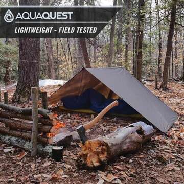 AquaQuest Defender Camping Tarp - Waterproof & Durable