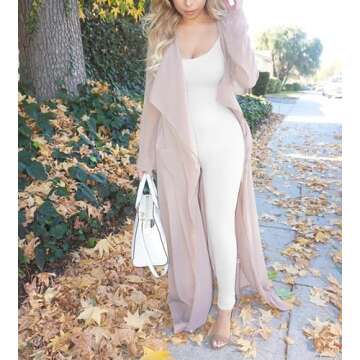 Xuan2Xuan3 Women Bodysuit Spaghetti Strap Bodycon Tank One Piece Jumpsuits Rompers Playsuit Unitard Outfits Catsuit White,Large